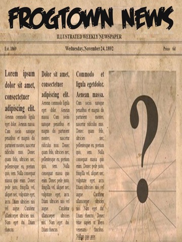 FROGTOWN NEWSPAPER