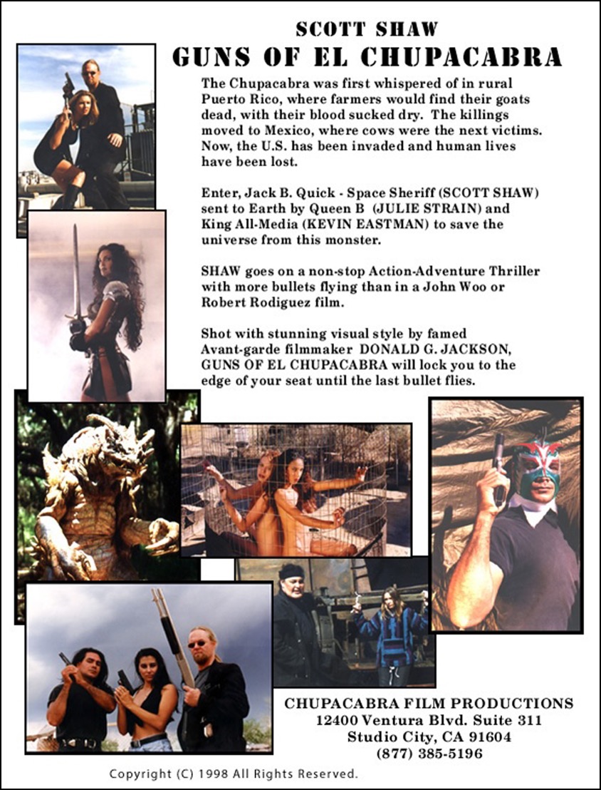 Guns of El Chupacabra Theater Card