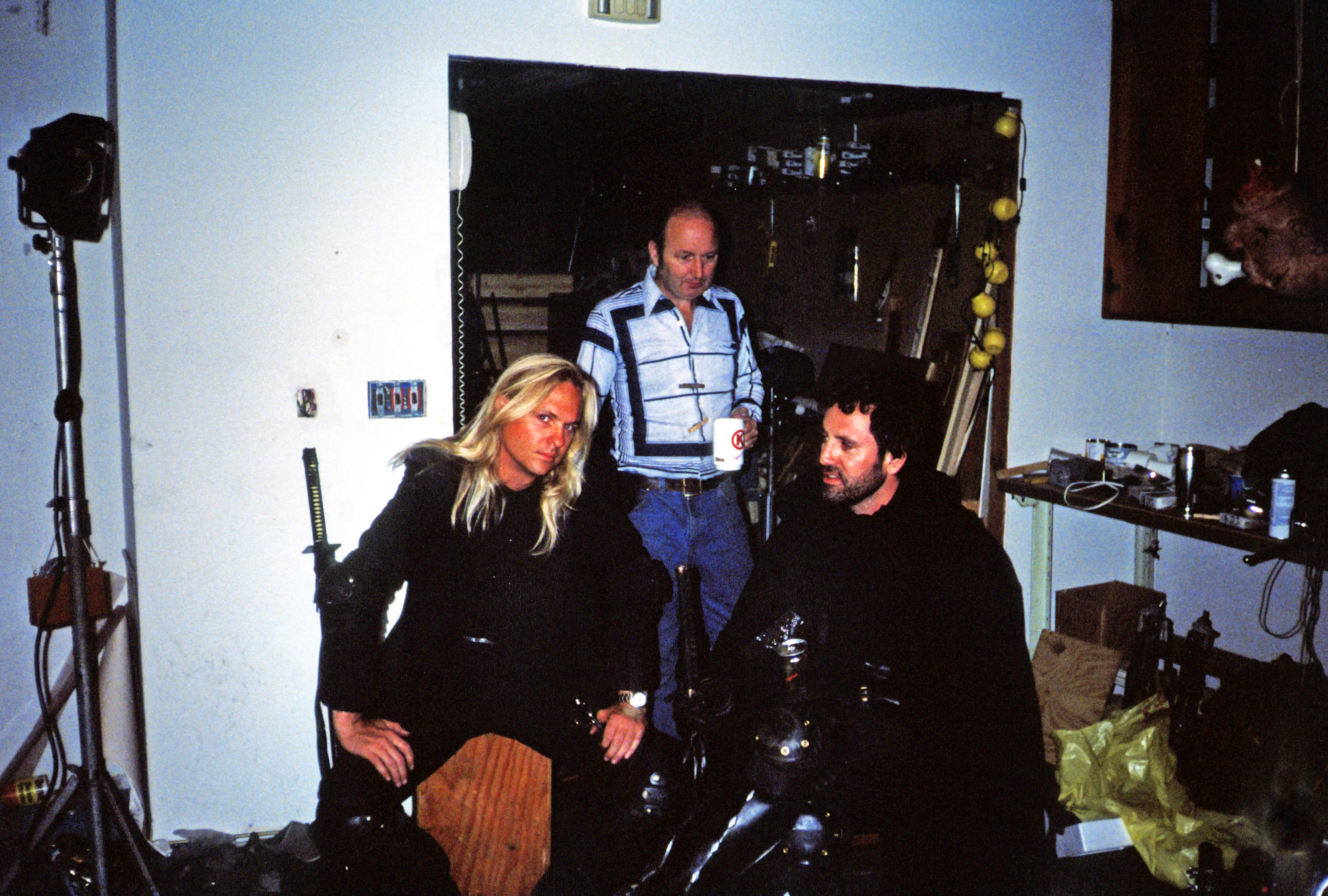  As I bumped in Frank Stallone at the 2017 NAMM Show. You can see the photo on this page. Here's a flashback photo of Frank and I on the set of RB7. We were a lot younger back then. :-) 