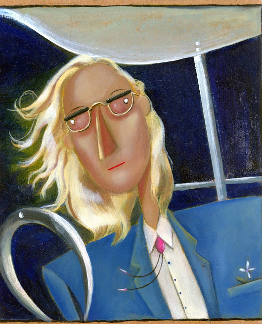  I was at my storage unit looking for something and I came across this illustration that an artist painted of me back in the 80s. Pretty funny... 