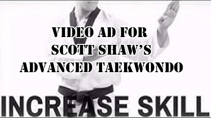  Here's a fun advert that a company put up on YouTube advertising my book Advanced Taekwondo. Click to view. 