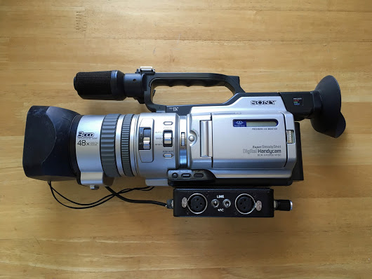   Here's a flashback photo for you... This is my Sony VX-2000. ...Probably the greatest Indie Film Camera that was ever made.  I shot Zen Films like Undercover X, Hitman City, Super Hero Central, Blood on the Guitar, Killer: Dead or Alive, Vampire Noir, and Vampire Abstracta with it. Then came the world of Digital HD and now this camera is virtually completely antiquated. 