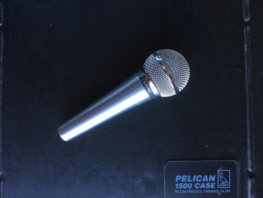  The Swami Satchidanada Microphone.  Here's an interesting piece of history for you. This is the microphone I used when I did the sound for my teacher Swami Satchidananda in the 1970s. He gave so many lectures through this microphone. It probably still has his DNA on it. The interesting thing is that by my nature I am not a nostalgic person—I throw or give pretty much everything away. Somehow I still have this microphone. :-) 