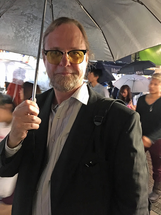  In Harajuku between filming scenes for the next Zen Film.  