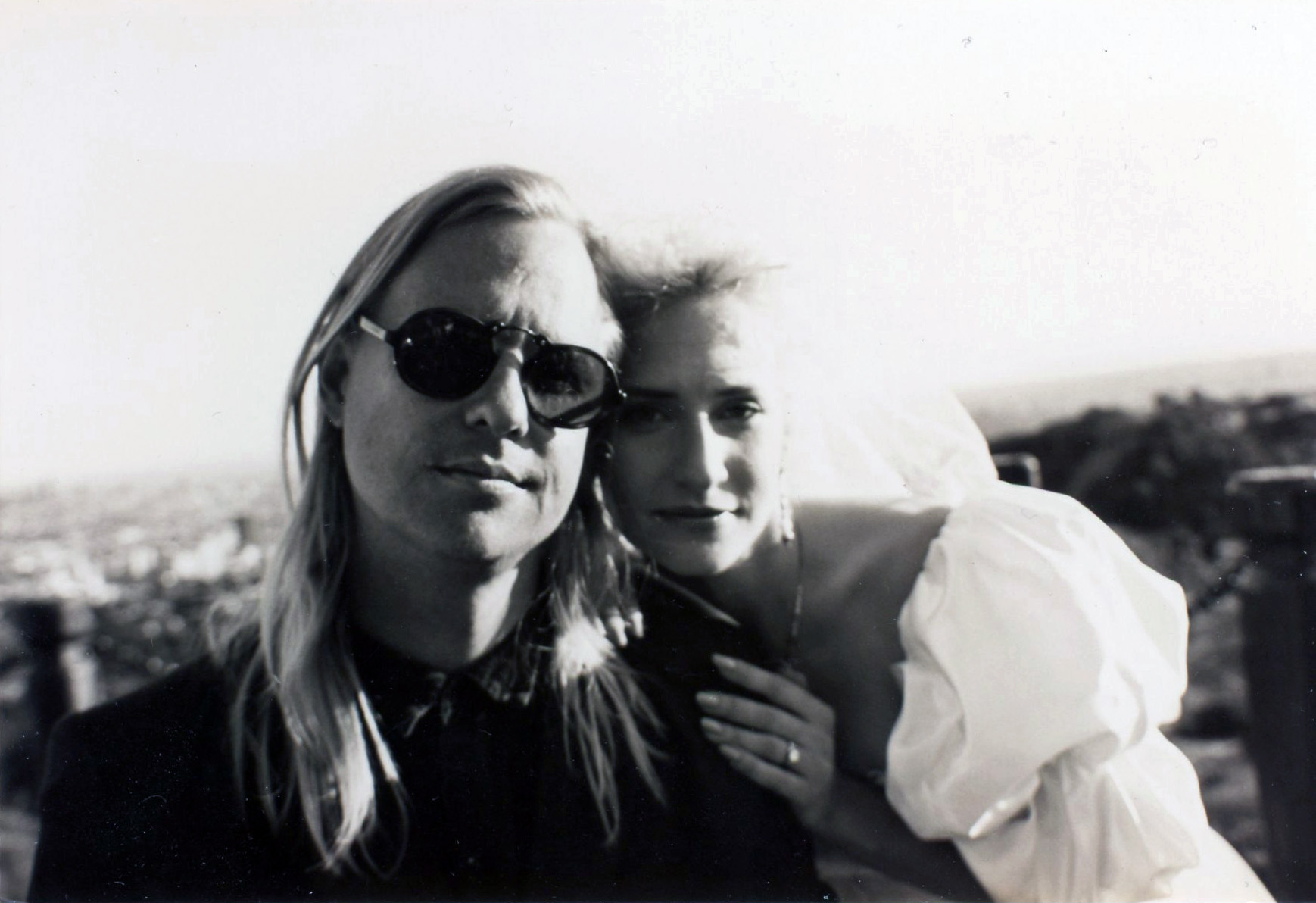  Here's a fun flashback for you. Hawk Goodman and Stella Speed photo still from the Roller Blade Seven Wedding Ceremony. 