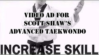  Here's a fun advert that a company put up on YouTube advertising my book Advanced Taekwondo. Click to view. 