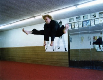  Here's a flashback photo that I just came across. Here I am at my studio back in 1980.  Awh... The foolish photos that we martial artists take. :-) 