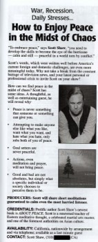  Here's a PR piece that went out about me in the late 90s. 
